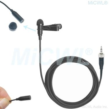 Imagem de Preto ME2 Lapela Microfone Lavalier  Clip-On Sistema de Microfones Sem Fio  Sennheiser G2  G3  G4