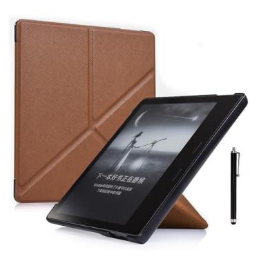 Imagem de Capa Dobrável Fina para Kindle Oasis de 7 Polegadas, 10ª Geração, Versão 2019 e 9ª Geração, Versão 2017, com Suspensão/Despertar Automático, com Caneta Touch Screen