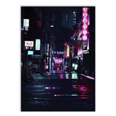Imagem de Placa Decorativa A2 Tokyo Aesthetic Beco Poster Anime 02 Poster
