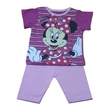 Imagem de Conjunto Para Bebê Camisa + Calça Estampa Da Minnie Rosa Pink Ref S203