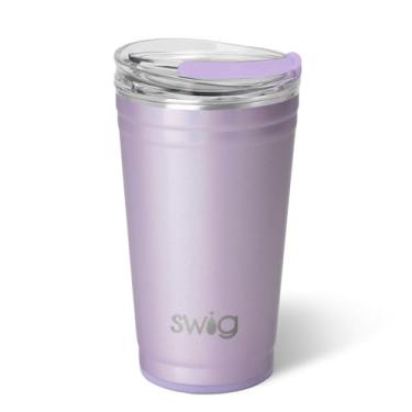 Imagem de Swig Life Copo de festa de 680 g, copo de festa isolado empilh vel com tampa EZ Flow, adequado para copos, pode ser lavado na lava-lou as, a o inoxid vel, copo grande de viagem para bebidas quentes e