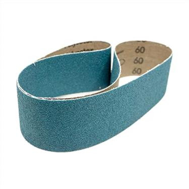 Imagem de Benchmark Abrasives Correias de lixamento de zircônia de metal de 5 cm x 91 cm para esmerilhadeiras de cinto de suporte traseiro, lixadeiras de cinto de faca, esmerilhadoras de bancada (embalagem com