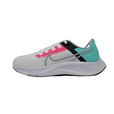 Imagem de Nike Tênis de corrida masculino Air Zoom Pegasus 38, Branco/cinza lobo - rosa, 14