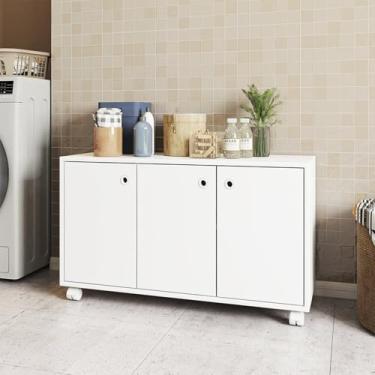 Imagem de Armário Multiuso 3 Portas 1 Prateleira MDP 15mm Branco