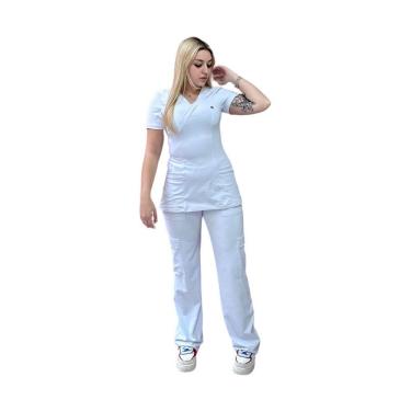 Imagem de Conjunto Pijama Cirurgico Scrub Verona Branco