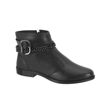 Imagem de Bota Moleca Feminina Casual Tresse 5333.103 Preto