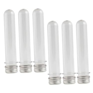 Imagem de 6 peças de cadarço de tubo pequeno, suprimentos de armazenamento de viagem, tampa de alumínio de plástico, suporte de cadarço de viagem, saco de armazenamento, tubo de armazenamento ou tubo de gravata