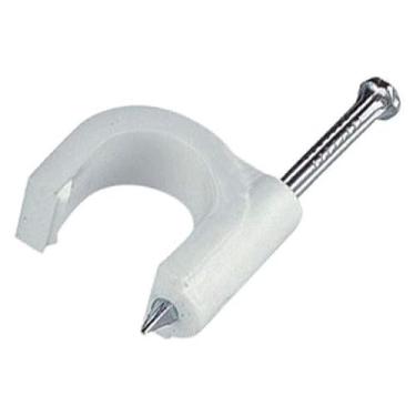 Imagem de BemFixa Fixa Cabo Coaxial 06Mm - Cartela C/20Unid., Branco