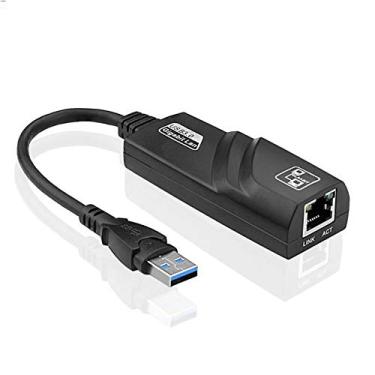 Imagem de Adaptador de Rede USB 3.0 P/ RJ45 Lan Ethernet Gigabit Placa de Rede Externa 10/100/1000mbps