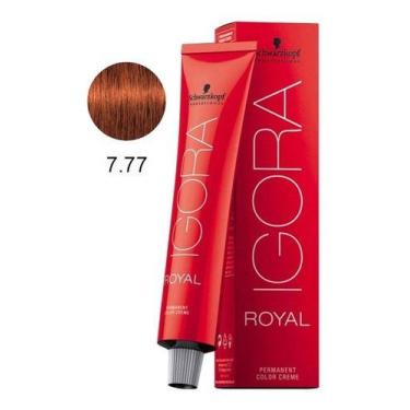 Imagem de Coloração Igora Royal 7-77 Louro Médio Cobre Extra 60g - Schwarzkopf