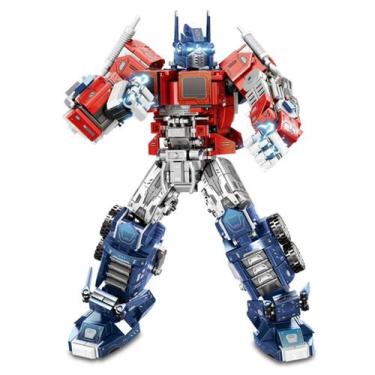 Imagem de Bloco de Montar Transformers Optimus Prime 885 Peças - FactoryBlocks