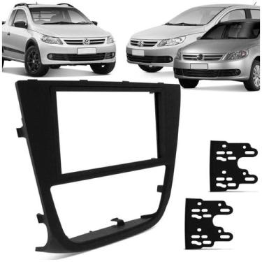 Imagem de Moldura Painel 2 Din Gol Voyage G5 2009 a 2012 Saveiro G5 2010 a 2013 