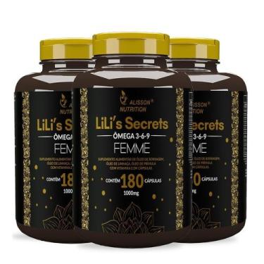 Imagem de 3 Omega Mulher 3 6 9 Femme Linhaca Borragem Primula Vit E 3x180cáps - 