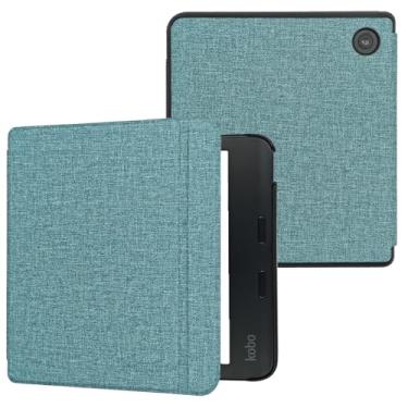 Imagem de JKhandy Capa para Kobo Libra Color 7 polegadas (Modelo: N428, versão 2024), capa fólio ultra fina e leve com despertar/hibernar automaticamente, verde agave