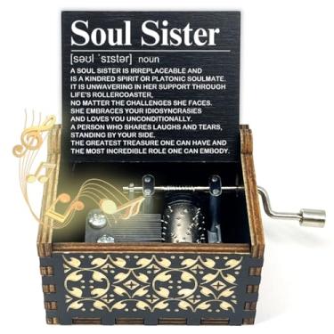 Imagem de Sister Music Box Gift, You are My Sunshine Hand Crank Wooden Musical Boxes, Sisters Gifts from Sister, Natal Aniversário Formatura Presentes para Melhores Amigas Alma Feminina Irmã Bestie BFF-563