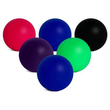 Imagem de Bolas de praia de reposição para bolas de raquete de praia para uso com Beachball®, Smashball®, Kadima®, Watercolors® e outros jogos de raquete de praia e tênis de praia | 6 bolas de remo em cores de alta visibilidade