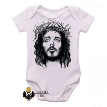 Imagem de body nenê criança roupa bebê Jesus coroa espinhos - Empório Dutra, M  