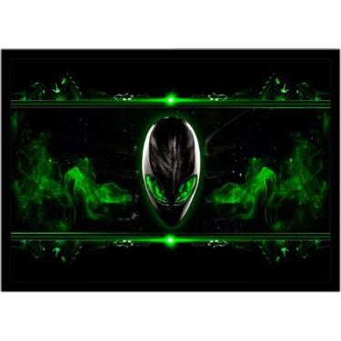 Imagem de Quadro Decorativo Informática Alien Tecnologia Computação Lojas Salas 