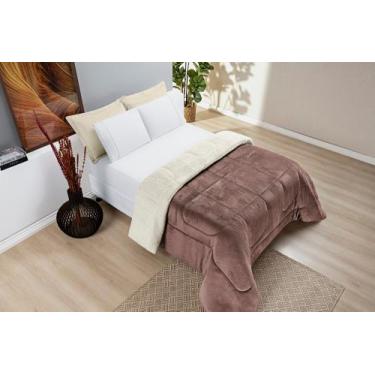 Imagem de Coberdrom everest queen - lã de carneiro manta flannel 1 peça - MAYRA 