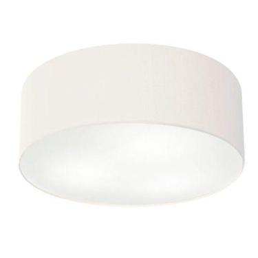 Imagem de Plafon Cilíndrico Vivare Md-3006 Cúpula em Tecido 60x15cm - Bivolt, Br