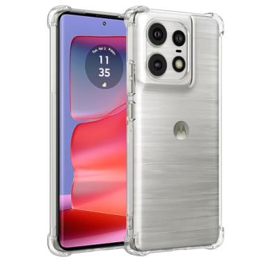 Imagem de Wanyuexes Capa para Moto Edge 50 Pro, capa para Motorola Edge 50 Pro, capas de telefone de TPU macio e transparente, protetora de silicone fino à prova de choque para Motorola Edge 50 Pro 5G