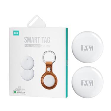 Imagem de Tag rastreador Kit 2 Smart Tag St02 FAM – Rastreador Inteligente Compatível com Apple Find My, IPX7 à Prova d’Água, Bateria de Longa Duração Conectividade Bluetooth Alcance de 30 metros