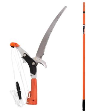 Imagem de Kit Serrote Podador De Galhos Altos Com Cabo Extensível Até 2,4m - Merax