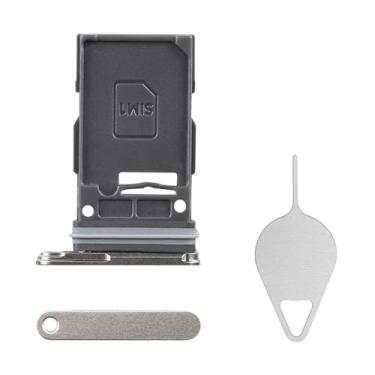 Imagem de BESJMYT Adaptador de suporte para cartão SIM para Samsung Galaxy S24 Ultra (versão SIM único) Titânio Cinza Titânio Laranja Titânio Violeta Suporte SIM Adaptador com Ejetor de Agulha SM-S928U