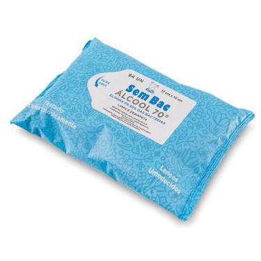 Imagem de Lenço Umedecido 64 Unidades A 70 SEMBAC Antibactericida