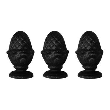 Imagem de Kit 3 Pinhas Ferro Fundido N03 Pra Grade Portão Sacada Muro - UNICLÁUD