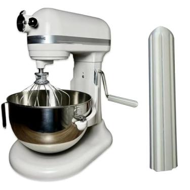 Imagem de Alça para batedeira KitchenAid – Compatível com Pro 5 Plus, acessório de batedeira com aderência confortável para maior estabilidade e conveniência (prata)
