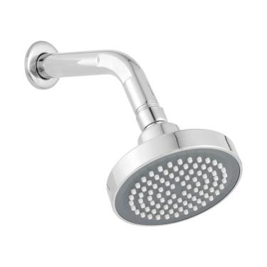 Imagem de Chuveiro Ducha A Gás Articulado 10x10 Quente e Frio Redondo Cromado ABS