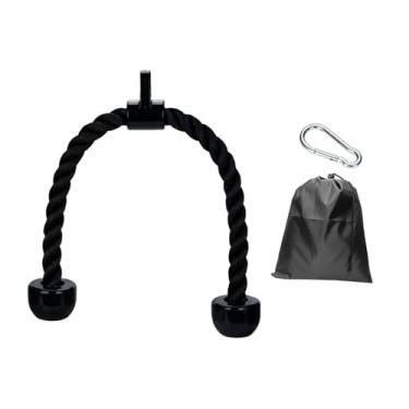 Imagem de YIJU Bíceps tríceps corda de tensão torcida puxar para baixo corda de nylon anti -deslizamento fixação de cabo para equipamento de ginástica ombro, Loop de Elevação de Plástico