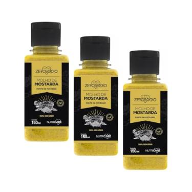 Imagem de MOLHO DE MOSTARDA 100% SEM SÓDIO VEGANO SEM GÚTEN ZERO SÓDIO 150ML - 3 UND