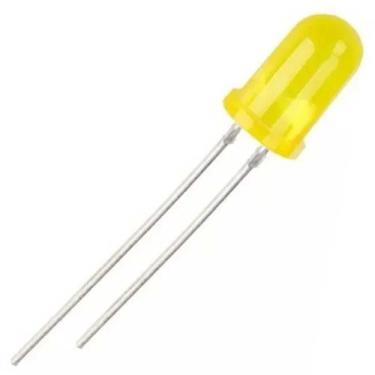 Imagem de 20x Led Amarelo Difuso 5mm - Casa da Robótica