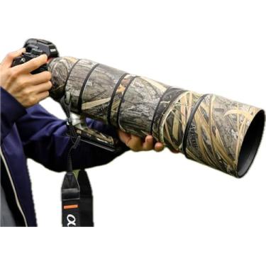 Imagem de Rolanpro Capa de lente camuflada para Sony FE 200-600 mm F5.6-6.3 G OSS Capa protetora para lente - #49 Grass impermeável
