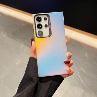 Imagem de MVVKKY Capa de celular fosca de cor sólida para Samsung Galaxy A73 5G (para Samsung Galaxy A73 5G/gradiente)