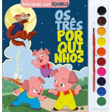 Imagem de Brincando Com Aquarela: Os Três Porquinhos