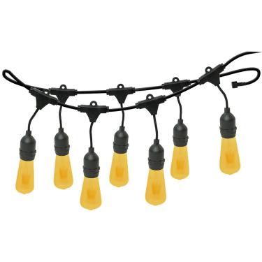 Imagem de Varal de Luzes 10M Bivolt com 10 Lâmpadas Amarelas 127v Foxlux