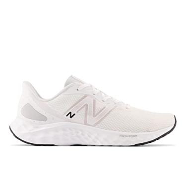 Imagem de New Balance Fresh Foam Arishi V4 Tênis de corrida masculino, Branco/Alumínio claro/prata metálico, 39
