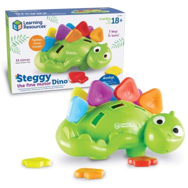 Imagem de Recursos de aprendizagem de brinquedos Steggy The Fine Motor Dino 18 + Months