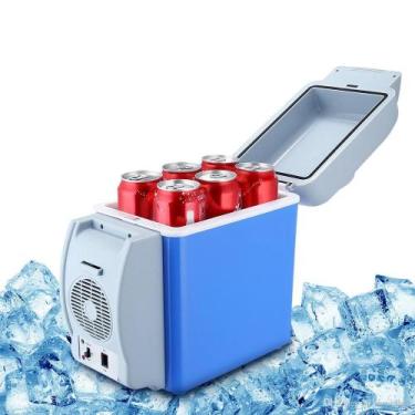Imagem de Mini Geladeira Carro Cooler Portátil Aquece Resfria 12v 7,5l