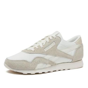Imagem de Reebok Tênis feminino clássico de nylon, tênis casual, areia/giz, 35