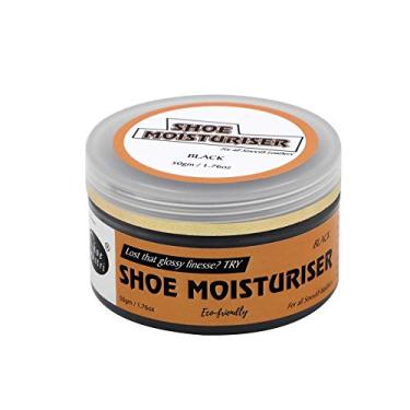 Imagem de Shoe Mistri Creme hidratante de couro preto, cera de abelha e cera de carnaúba, polimento de sapatos para removedor de manchas e sujeira, creme de limpeza brilhante para sapatos de couro - adequado