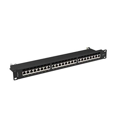 Imagem de Lanberg Patch Panel 24 Port 1U Cat.7 FTP Black PPS7-1024-B