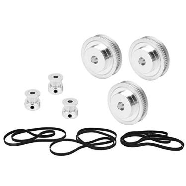 Imagem de Liga de Alumínio de 3 Conjuntos de Cronometra Polia do Cinto Conjunto 20 Dentes 60 Dentes Com Cintos Montagem Fácil para Acessórios de Impressora 3D