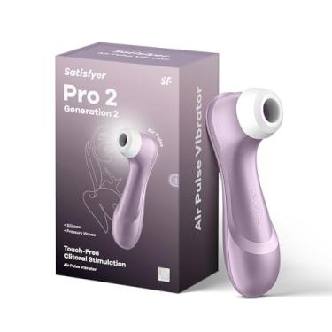 Imagem de Satisfyer Pro 2 Estimulador de Clitóris com Pulso de Ar - Tecnologia de Ondas de Pressão de Sucção do Clitóris Sem Contato, à Prova d'Água, Recarregável (Violeta)