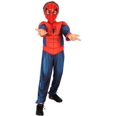 Imagem de Fantasia Homem Aranha / Spider Man Ultimate Infantil Luxo Com Músculos