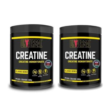 Imagem de 2x creatina monohidratada 300g - universal, SEM SABOR