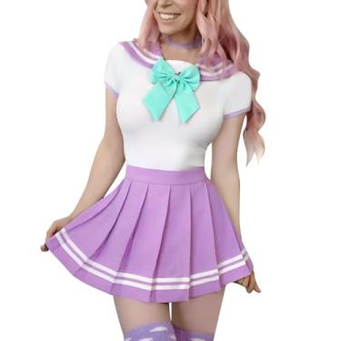 Imagem de Littleforbig Algodão Romper Onesie Pijamas Bodysuit - Cosplay Magical Onesie Skirt Set XL